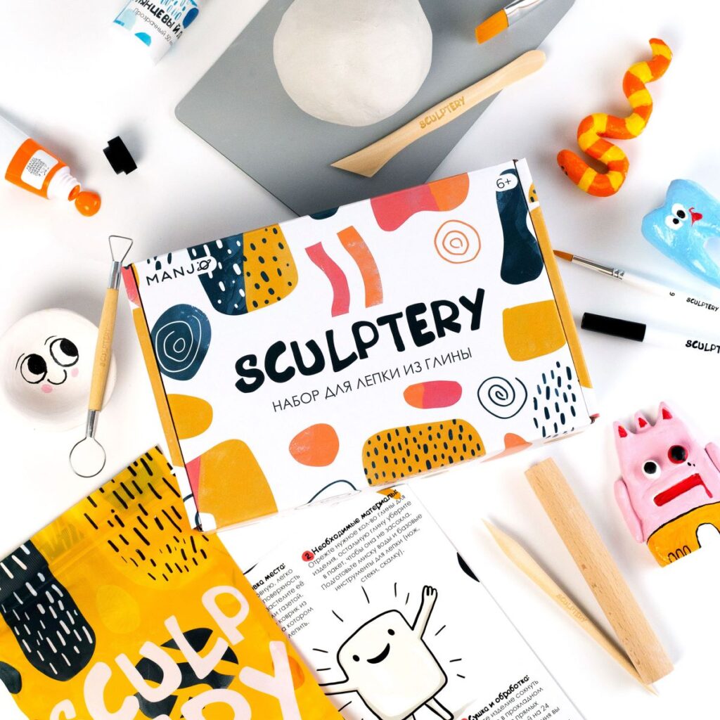 Набор для лепки из глины sculptery